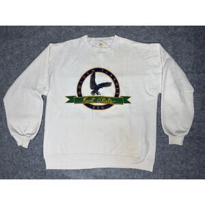Vintage Kent State University Golden Flashes 90s 80 White Crewneck Sweatshirt XL